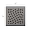 Unique 6'' Center Grid Shower Drain Gunmetal REJ-661 - alternate 4